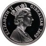 Купить Гибралтар 5 фунтов (pounds) 2005 "200 лет Трафальгарской битве"  Английская эскадра