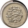 Купить Великобритания 1 фунт 1997 "Герб Плантагенетов" в конверте с марками