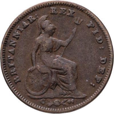 купить Британская Мальта 1/3 фартинга 1837
