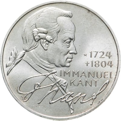 купить Германия (ФРГ) 5 марок 1974 "250 лет со дня рождения Иммануила Канта"