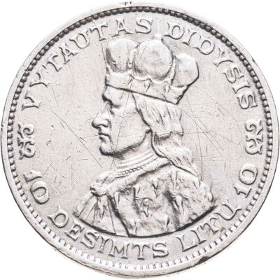 купить Литва 10 лит (litas) 1936 с портретом князя Витовта