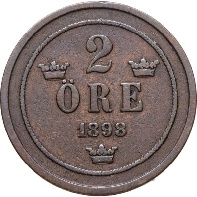 купить Швеция 2 эре (ore) 1898