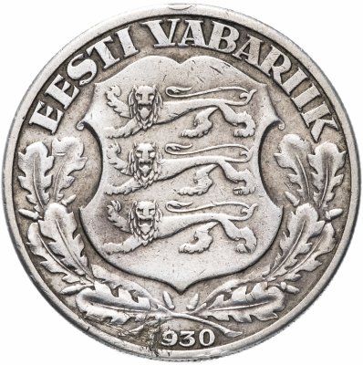 Купить Эстония 2 кроны 1930 "Замок Тоомпеа в Таллине"
