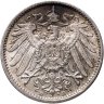 Купить Германия 1 марка 1907, Знак монетного двора: "D" - Мюнхен
