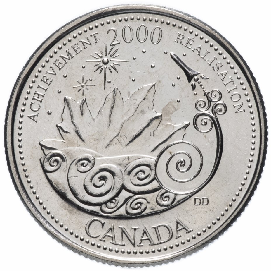 купить Канада 25 центов (cents) 2000 "Миллениум- Достижения"