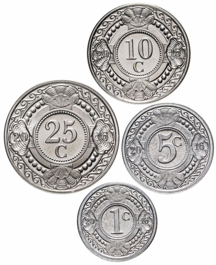 купить Нидерландские Антильские острова набор монет 2016 (4 шт.)