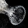 Купить Ваза большая для цветов с рельефным резным декором, хрусталь, алмазная грань, Гусевской хрустальный завод (Гусь-Хрустальный), СССР, 1970-1990 гг.