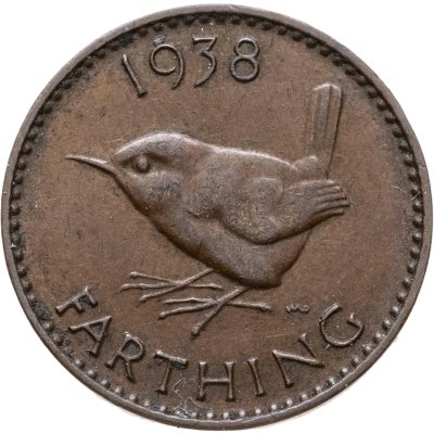 купить Великобритания 1 фартинг (farthing) 1938