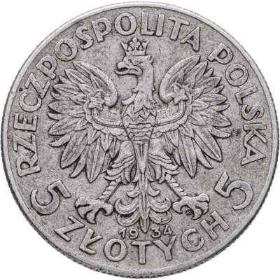 купить Польша 5 злотых (zlotych) 1934 Королева Ядвига
