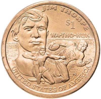 купить США 1 доллар (dollar) 2018 D "Коренные Американцы - Джим Торп "Уа-То-Хак""
