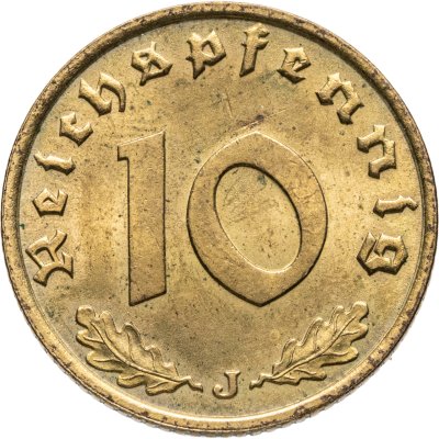 купить Германия (Третий рейх) 10 рейхспфеннигов (reichspfennig) 1938