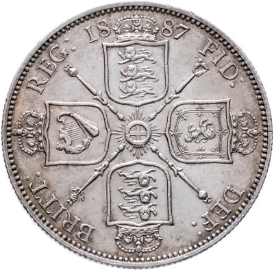 купить Великобритания 2 шиллинга (флорин, shillings) 1887