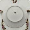 Купить Набор из 6-ти десертных тарелок и блюда, украшенных цветочным и растительным орнаментом, фарфор, деколь, золочени, Balleroy Freres, Франция, 1908-1937 гг.
