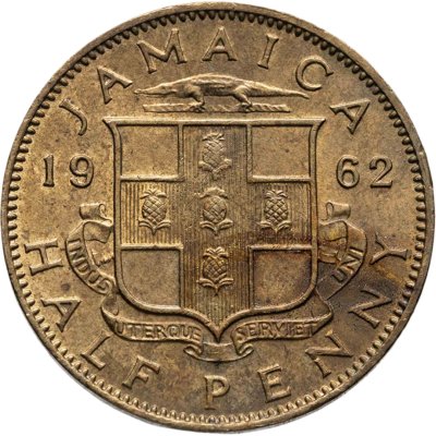 купить Ямайка 1/2 пенни (half penny) 1962