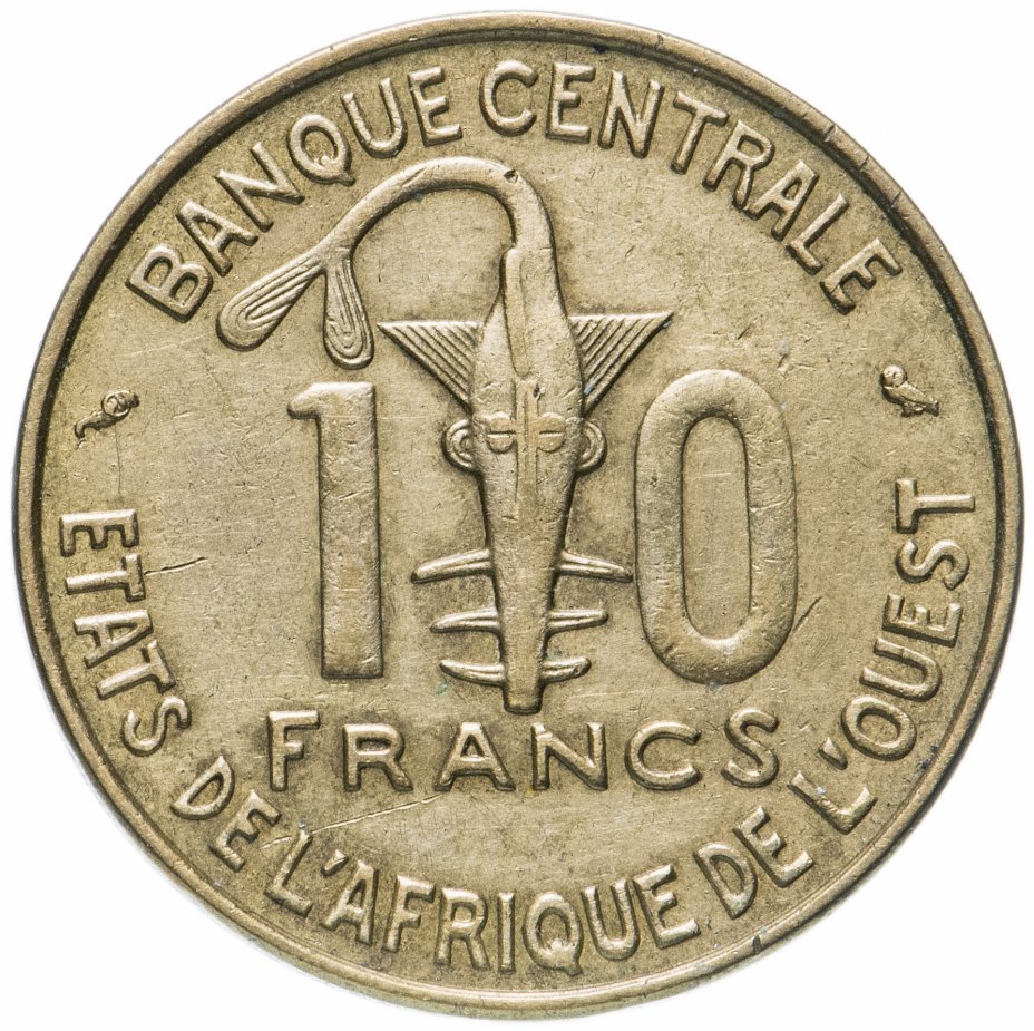 Africa 10. Франк монета. 10 Франков. Монеты Запада. Монета 100 Francs 1974 Западная Африка.