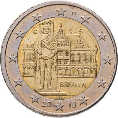 купить Германия 2 евро 2010 G "Федеральные земли Германии: Бремен"