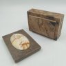Купить Шкатулка прямоугольной формы с овальной вставкой, натуральный камень, резьба, Россия, 1980-2000 гг.