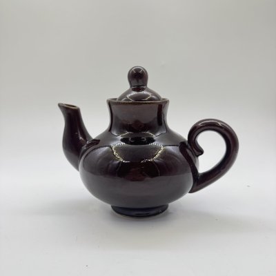 купить Чайник доливной в коричневом цвете, керамика, глазурь, СССР, 1970-1990 гг.