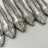 Купить Набор из 6-ти столовых ножей, украшенных флоральным декором, нержавеющая сталь, Павловский завод художественных металлоизделий им. С.М. Кирова, СССР, 1973-1991 гг.