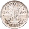 Купить Австралия 3 пенса (pence) 1962