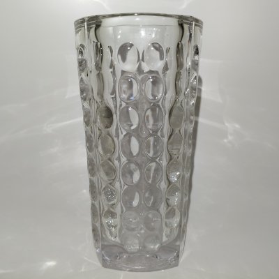купить Ваза с эффектом линзы, автор Rudolf Jurnikl (Рудольф Юрникл), завод Rudolfova Hut Dubi Glassworks, стекло, Чехословакия, 1960-1970 гг.