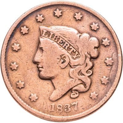купить США 1 цент 1837