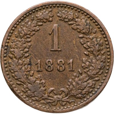купить Австрия 1 крейцер (kreuzer) 1881