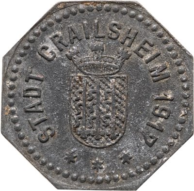 купить Германия, Крайльсхайм 10 пфеннигов 1917