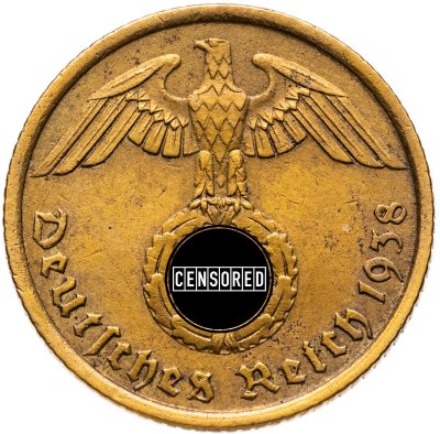купить Германия, Третий рейх 10 рейхспфеннигов 1938 "А"