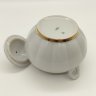 Купить Сахарница с лаконичным декором, фарфор, золочение, Дмитровский фарфоровый завод (ДФЗ Вербилки), СССР, 1954-1965 гг.