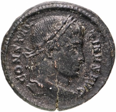 Купить Римская Империя, Константин I, 306–337 гг, Нуммий (реверс: надпись внутри венка)