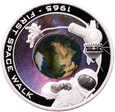купить Острова Кука 1 доллар 2009 «Первый выход человека в космос»