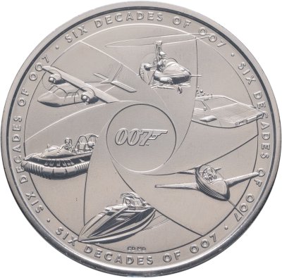 купить Великобритания 5 фунтов 2024 "Джеймс Бонд 007 VII Завершающая монета", в буклете