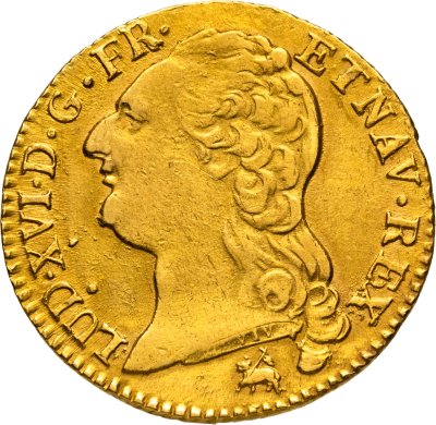 купить Франция 1 дьёр 1786, знак монетного двора "B" - Руан