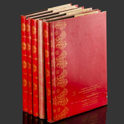 купить Набор книг "Картины и скульптуры. Коллекция президента Республики Индонезия Сукарно". Том I-V., бумага, картон, Япония, 1964 г.