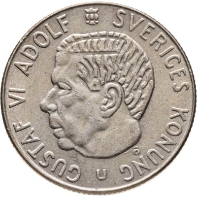 купить Швеция 1 крона (krona) 1963 U