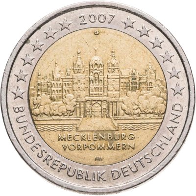 купить Германия 2 евро (euro) 2007 "Федеральные земли Германии: Мекленбург - Передняя Померания"