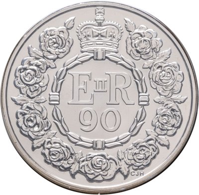 купить Великобритания 5 фунтов 2016 " 90 лет со дня рождения Королевы Елизаветы II" в буклете