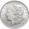 Купить США 1 доллар (dollar) 1921 Morgan Dollar (доллар Моргана) без обозначения монетного двора в слабе Монетник.ру MS62