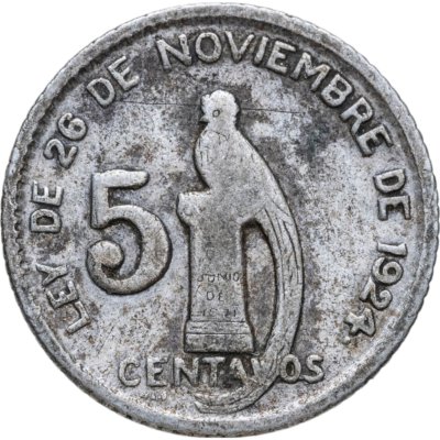 купить Гватемала 5 сентаво (centavos) 1945