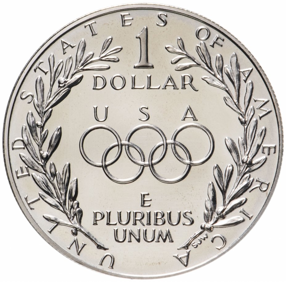 купить США 1 доллар 1998 "Участие США в Олимпиаде 1988 года в Сеуле"