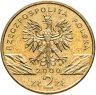 Купить Польша 2 злотых (zlote) 2000 "Всемирная природа - Удод"
