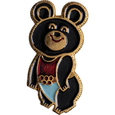 купить Значок Олимпийский мишка Талисман Олимпиада 80 (Разновидность случайная )