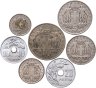 Купить Греция набор из 7 монет (10, 20 и 50 лепт 1, 2 , 5 и 10 драхм) 1966 - 1970 год - король Константин II
