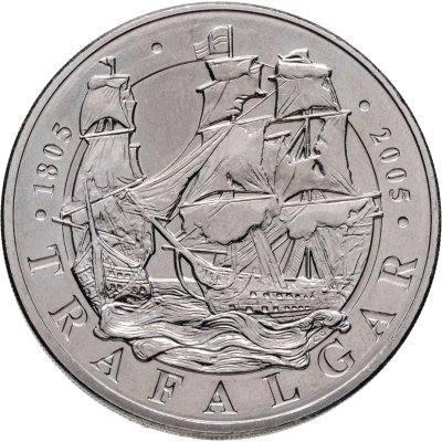 купить Великобритания 5 фунтов (pounds) 2005 "200 лет Трафальгарской битвы"