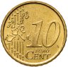 Купить Ватикан 10 центов (cents) 2004 "Портрет Папы Иоана Павла II"
