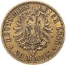 Купить Германская империя (Пруссия) 20 марок (mark) 1888 Фридрих III