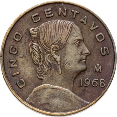 купить Мексика 5 сентаво (centavos) 1968
