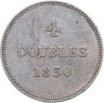 Купить Гернси 4 дубля (doubles) 1830