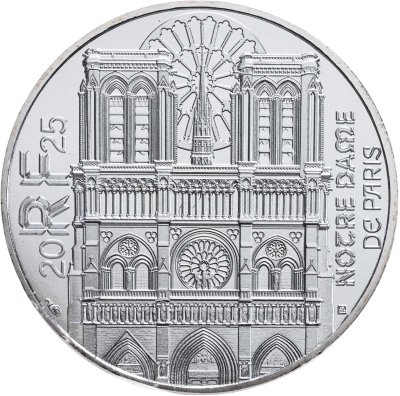 купить Франция 10 евро 2025 "Собор Нотр-Дам де Пари" в буклете